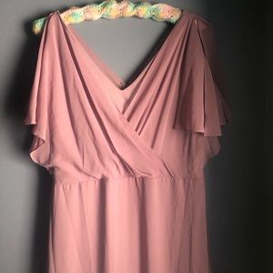 Dust rose bridesmaid dress size 16
